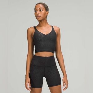 Lululemon Align Tank Top in Jewel Emboss Black Size 2